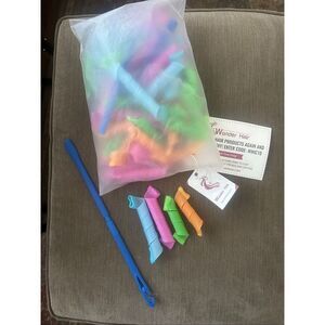 NEW Spiral Hair Heatless Curlers for Medium Length Hair.  42 piece